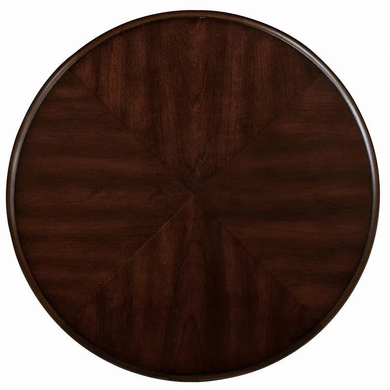 22 Inch Round End Table with Shelf