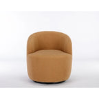 Fauteuil d'appoint pivotant en tissu Teddy, fauteuil club