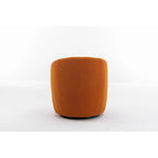 Fauteuil d'appoint pivotant en tissu Teddy, fauteuil club