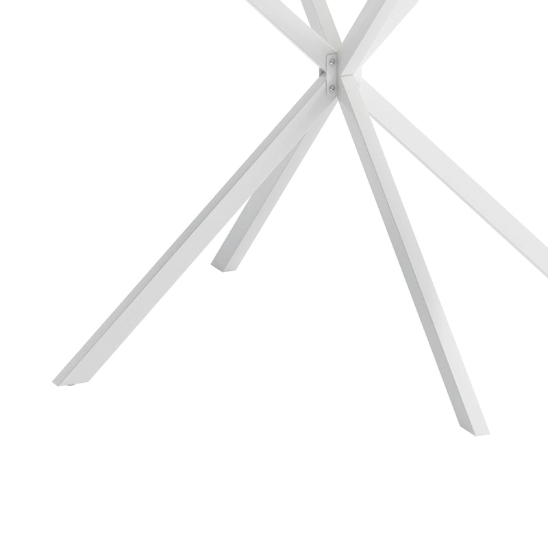 42.13 Modern Cross Leg Round Dining Table
