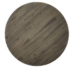 Solid Wood and Metal Round Coffee Table in Washed Grey - 19 x 40 x 40