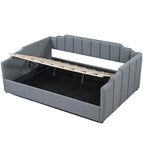 Full Size Upholstered Daybed with Underneath Storage