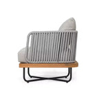 Christopher Knight Home Ivan Rope Woven Acacia and Iron Frame Club Chair