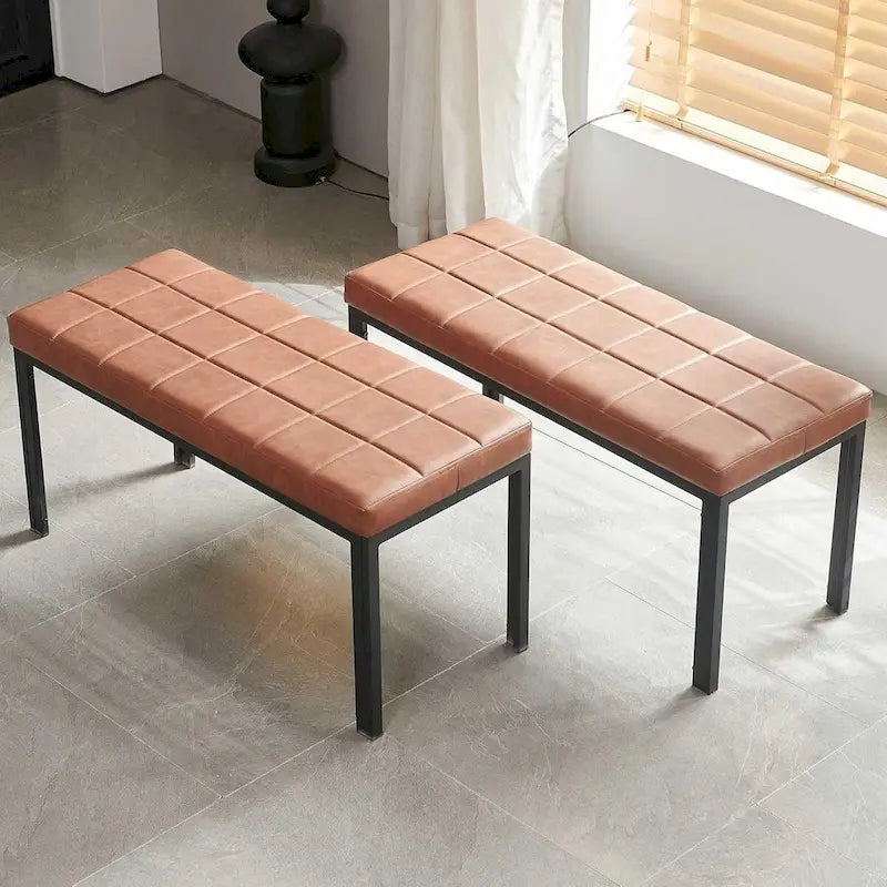 Banc de salle à manger Howtai 36.6 en similicuir rembourré
