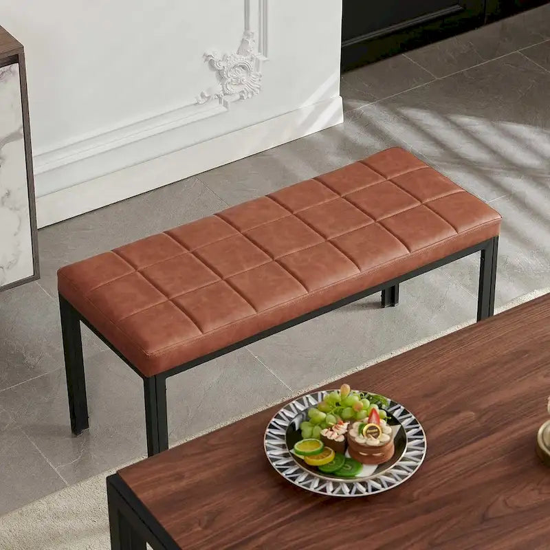 Banc de salle à manger Howtai 36.6 en similicuir rembourré
