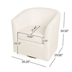 Fauteuil Club pivotant Sornas de Christopher Knight Home