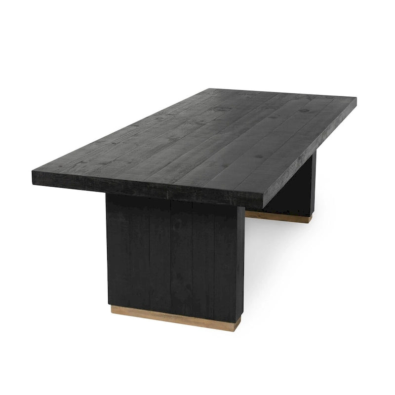 Table à manger en pin recyclé Classic Home Lynx 94 - 94L x 40P x 30H