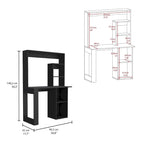 Desk With Hutch and Shelves,Computer Desk for Home Office