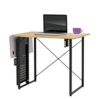 Pivot Sewing Table with Storage Panel and Adjustable Platform