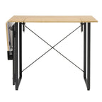 Pivot Sewing Table with Storage Panel and Adjustable Platform