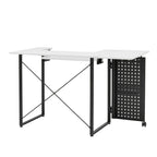 Pivot Sewing Table with Storage Panel and Adjustable Platform