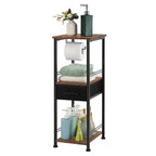 Meuble de rangement autoportant pour papier toilette avec tiroir coulissant