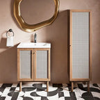 Classe 15 W x 60 H x 15 D Linen Cabinet in Oak