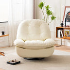 Fauteuil inclinable pivotant électrique avec chargeur USB et lecteur de musique Bluetooth