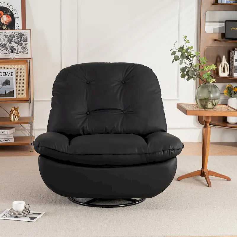 Fauteuil inclinable pivotant électrique avec chargeur USB et lecteur de musique Bluetooth