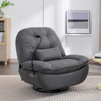 Fauteuil inclinable pivotant électrique avec chargeur USB et lecteur de musique Bluetooth