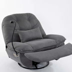 Fauteuil inclinable pivotant électrique avec chargeur USB et lecteur de musique Bluetooth