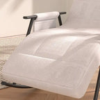 Adjustable Rocking Chair, Nursery Glider Chair with Adjustable High Back and Foot Rest