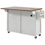 53.5Farmhouse Kitchen Island with Power Outlet