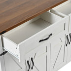 53.5Farmhouse Kitchen Island with Power Outlet