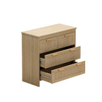 Roomfitters 4-Drawer Rattan Cabinet for Bedroom, Living Room, Dining Room, Hallways - Easy Assembly