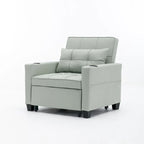 Futon Chair Bed Convertible Chair 3-in-1 Pull Out Sleeper Chair Beds with USB Ports