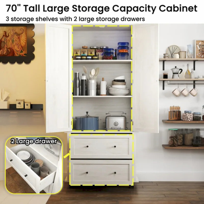 70 Grand meuble de rangement pour garde-manger de cuisine