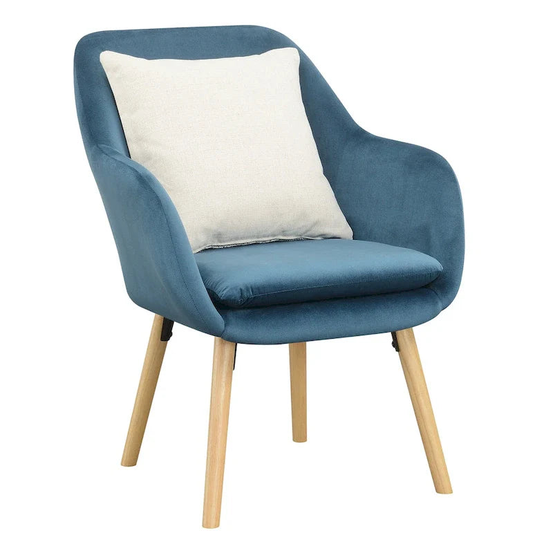 Fauteuil d'appoint rembourré à oreilles Charlotte « Take a Seat » de Convenience Concepts