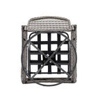 3 Pieces Outdoor Swivel Rocker Patio Chairs, 360 Degree Rocking Patio Conversation Set