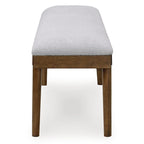 Signature Design by Ashley Lyncott Gray/Brown 59 Upholstered Dining Bench - 59.25 W x 15.13 D x 19.75 H