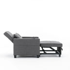 Futon Chair Bed Convertible Chair 3-in-1 Pull Out Sleeper Chair Beds with USB Ports