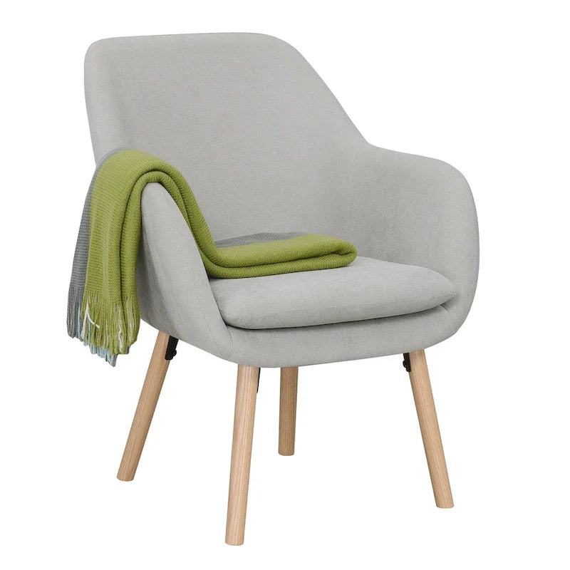 Fauteuil d'appoint rembourré à oreilles Charlotte « Take a Seat » de Convenience Concepts