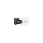 Signature Design by Ashley HyllMont Gray Power Reclining Loveseat with Console - 71.75  W x 39  D x 44  H