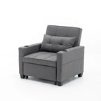 Futon Chair Bed Convertible Chair 3-in-1 Pull Out Sleeper Chair Beds with USB Ports