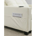 Futon Chair Bed Convertible Chair 3-in-1 Pull Out Sleeper Chair Beds with USB Ports