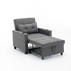 Futon Chair Bed Convertible Chair 3-in-1 Pull Out Sleeper Chair Beds with USB Ports