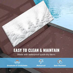 Chaise Lounge Chairs Outdoor, Aluminum Patio Lounge Chairs with Adjustable 5-Position, Folding Pool Lounge Chairs Recliner