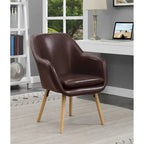 Fauteuil d'appoint rembourré à oreilles Charlotte « Take a Seat » de Convenience Concepts