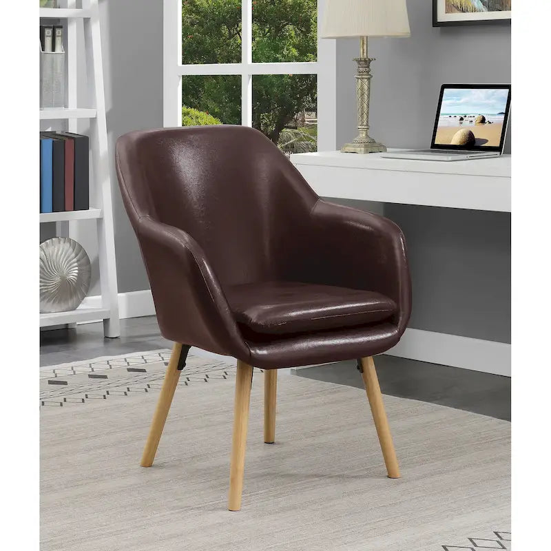 Fauteuil d'appoint rembourré à oreilles Charlotte « Take a Seat » de Convenience Concepts